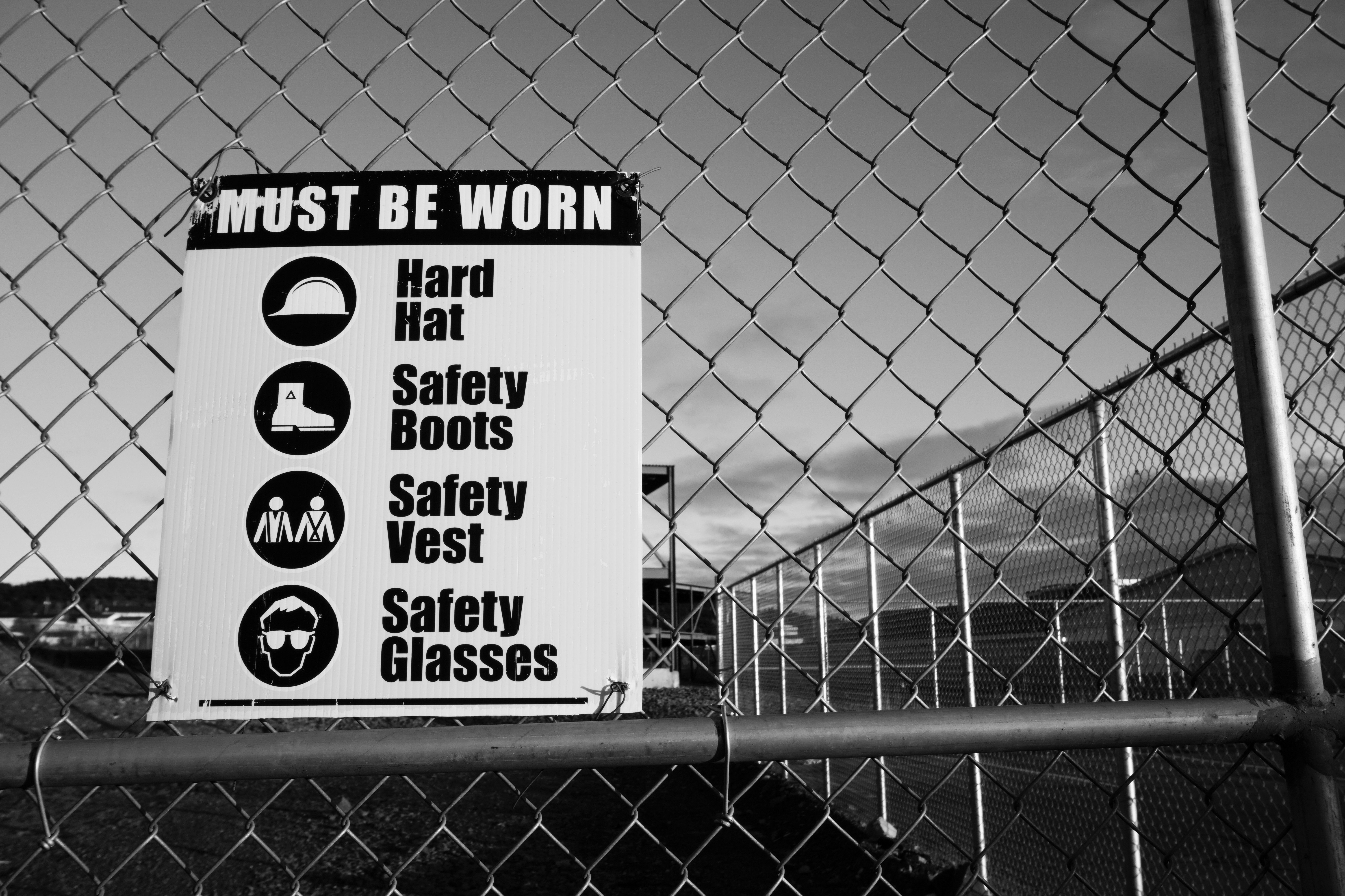 Safety Signs at the construction site