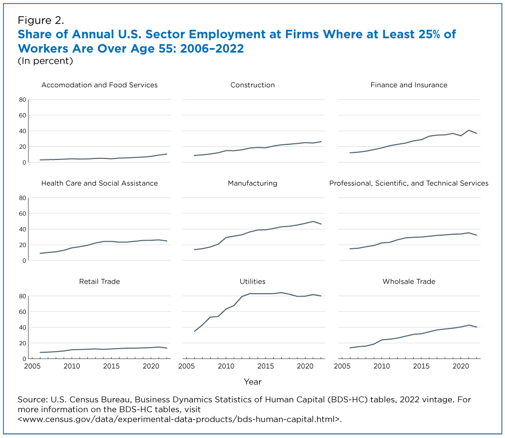 aging workforce demographic chart
